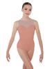 Solid Lycra Mesh Sweetheart Leotard