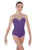 Solid Lycra Mesh Sweetheart Leotard