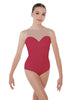 Solid Lycra Mesh Sweetheart Leotard