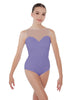 Solid Lycra Mesh Sweetheart Leotard