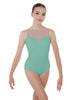 Solid Lycra Mesh Sweetheart Leotard