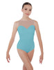 Solid Lycra Mesh Sweetheart Leotard
