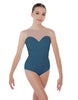 Solid Lycra Mesh Sweetheart Leotard