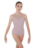 Solid Lycra Mesh Sweetheart Leotard