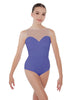 Solid Lycra Mesh Sweetheart Leotard