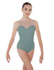Solid Lycra Mesh Sweetheart Leotard