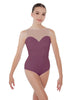 Solid Lycra Mesh Sweetheart Leotard