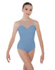 Solid Lycra Mesh Sweetheart Leotard