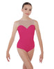 Solid Lycra Mesh Sweetheart Leotard