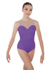 Solid Lycra Mesh Sweetheart Leotard