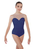 Solid Lycra Mesh Sweetheart Leotard