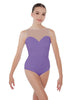 Solid Lycra Mesh Sweetheart Leotard