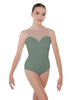 Solid Lycra Mesh Sweetheart Leotard