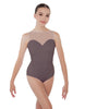 Solid Lycra Mesh Sweetheart Leotard