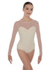 Solid Lycra LS Mesh Sweetheart Leotard