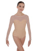 Solid Lycra LS Mesh Sweetheart Leotard