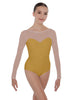Solid Lycra LS Mesh Sweetheart Leotard
