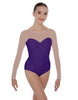 Solid Lycra LS Mesh Sweetheart Leotard