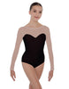 Solid Lycra LS Mesh Sweetheart Leotard