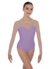 Solid Lycra LS Mesh Sweetheart Leotard