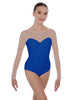 Solid Lycra LS Mesh Sweetheart Leotard