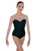 Solid Lycra LS Mesh Sweetheart Leotard