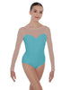 Solid Lycra LS Mesh Sweetheart Leotard