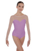 Solid Lycra LS Mesh Sweetheart Leotard