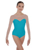 Solid Lycra LS Mesh Sweetheart Leotard