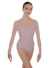 Solid Lycra LS Mesh Sweetheart Leotard