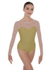 Solid Lycra LS Mesh Sweetheart Leotard