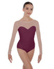 Solid Lycra LS Mesh Sweetheart Leotard