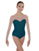 Solid Lycra LS Mesh Sweetheart Leotard