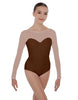 Solid Lycra LS Mesh Sweetheart Leotard