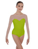 Solid Lycra LS Mesh Sweetheart Leotard