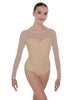 Solid Lycra LS Mesh Sweetheart Leotard