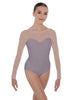 Solid Lycra LS Mesh Sweetheart Leotard