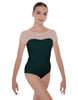 Solid Lycra Cap Sleeve Mesh Sweetheart Leotard