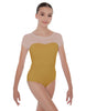 Solid Lycra Cap Sleeve Mesh Sweetheart Leotard