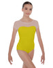 Solid Lycra Cap Sleeve Mesh Sweetheart Leotard