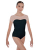 Solid Lycra Cap Sleeve Mesh Sweetheart Leotard