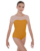 Solid Lycra Cap Sleeve Mesh Sweetheart Leotard