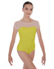 Solid Lycra Cap Sleeve Mesh Sweetheart Leotard