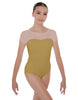 Solid Lycra Cap Sleeve Mesh Sweetheart Leotard