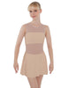 Solid Lycra Sleeveless Open Back Mesh Dress Lycra Bandeau