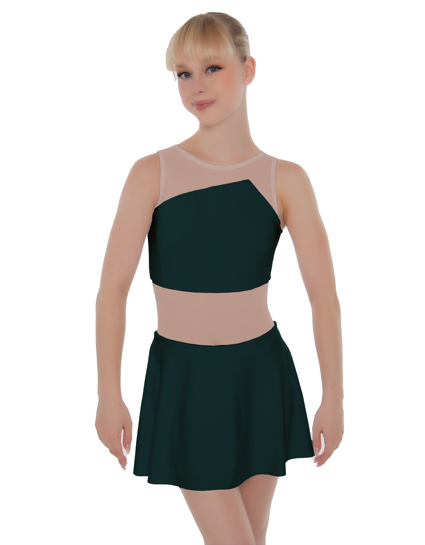 Solid Lycra Defined Dress