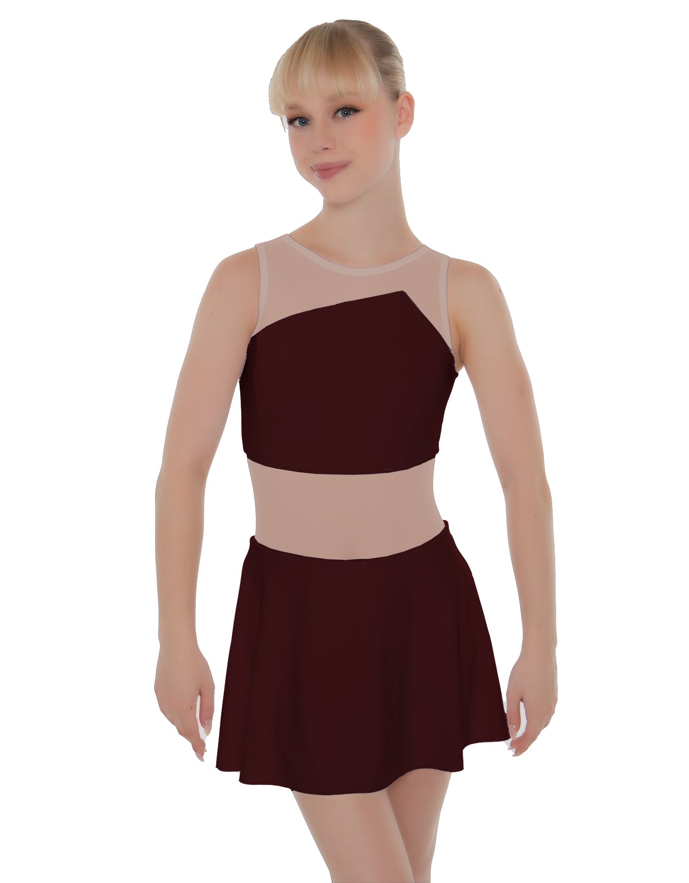 Solid Lycra Defined Dress