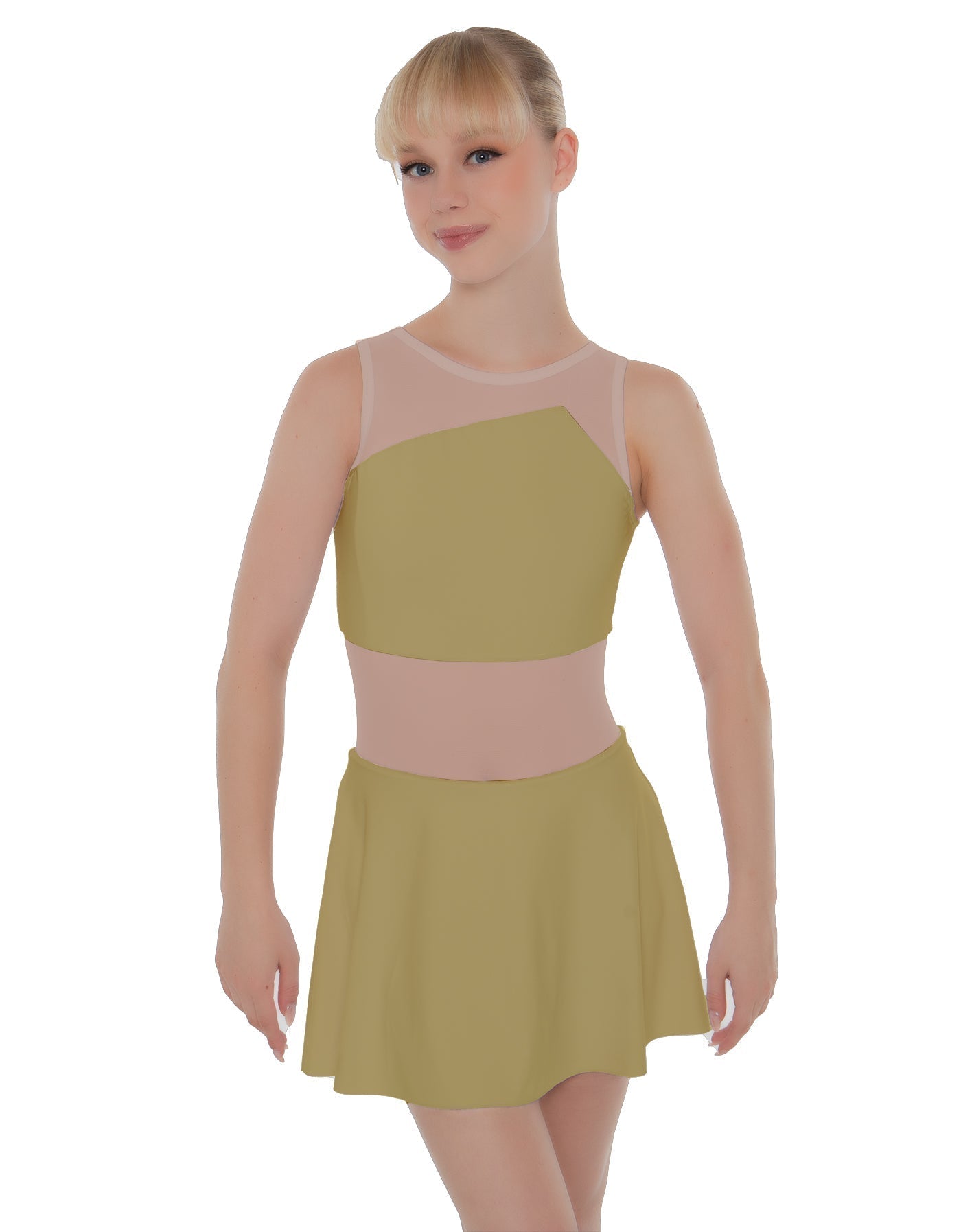 Solid Lycra Defined Dress