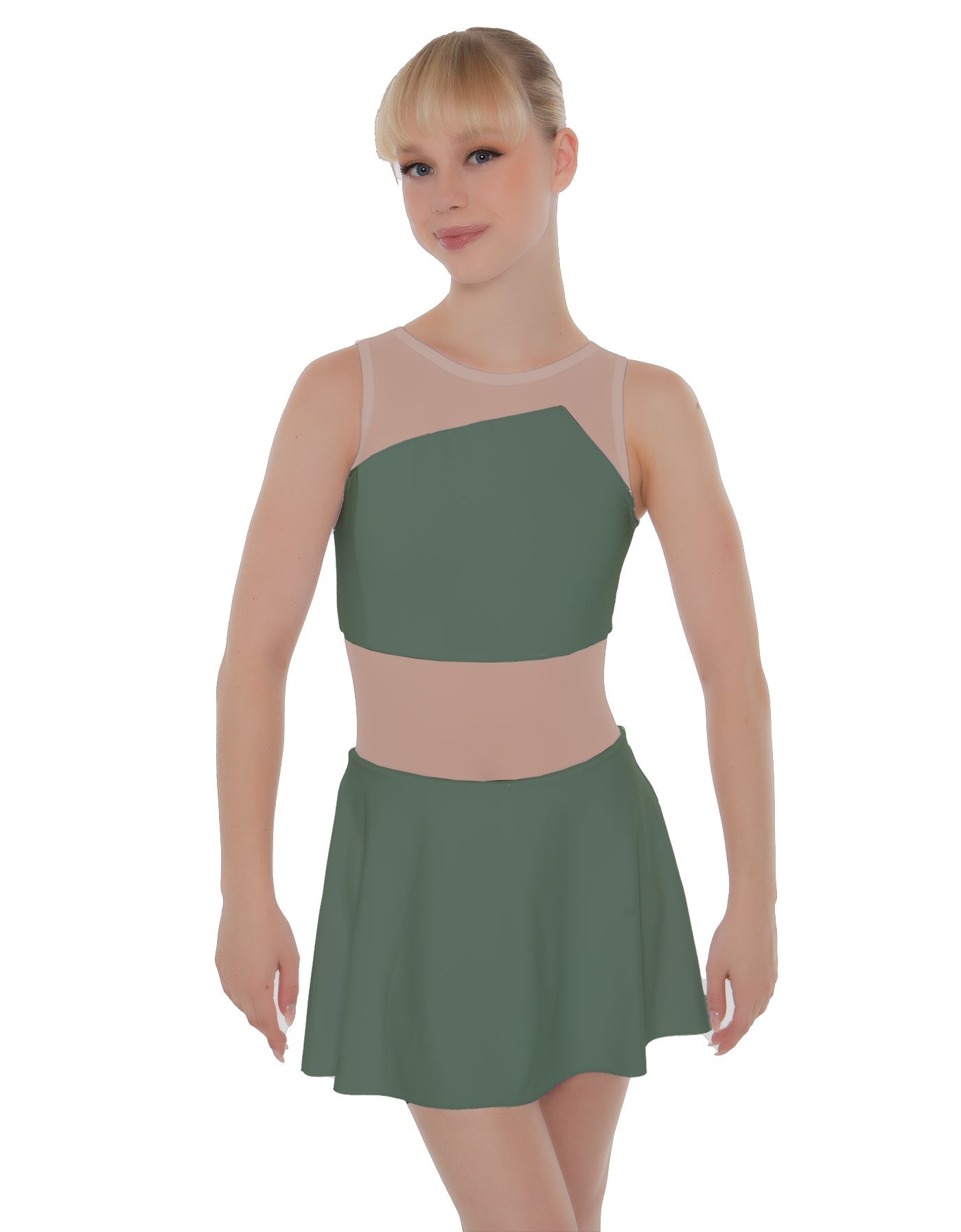 Solid Lycra Defined Dress