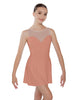 Solid Lycra Mesh Sweetheart Dress